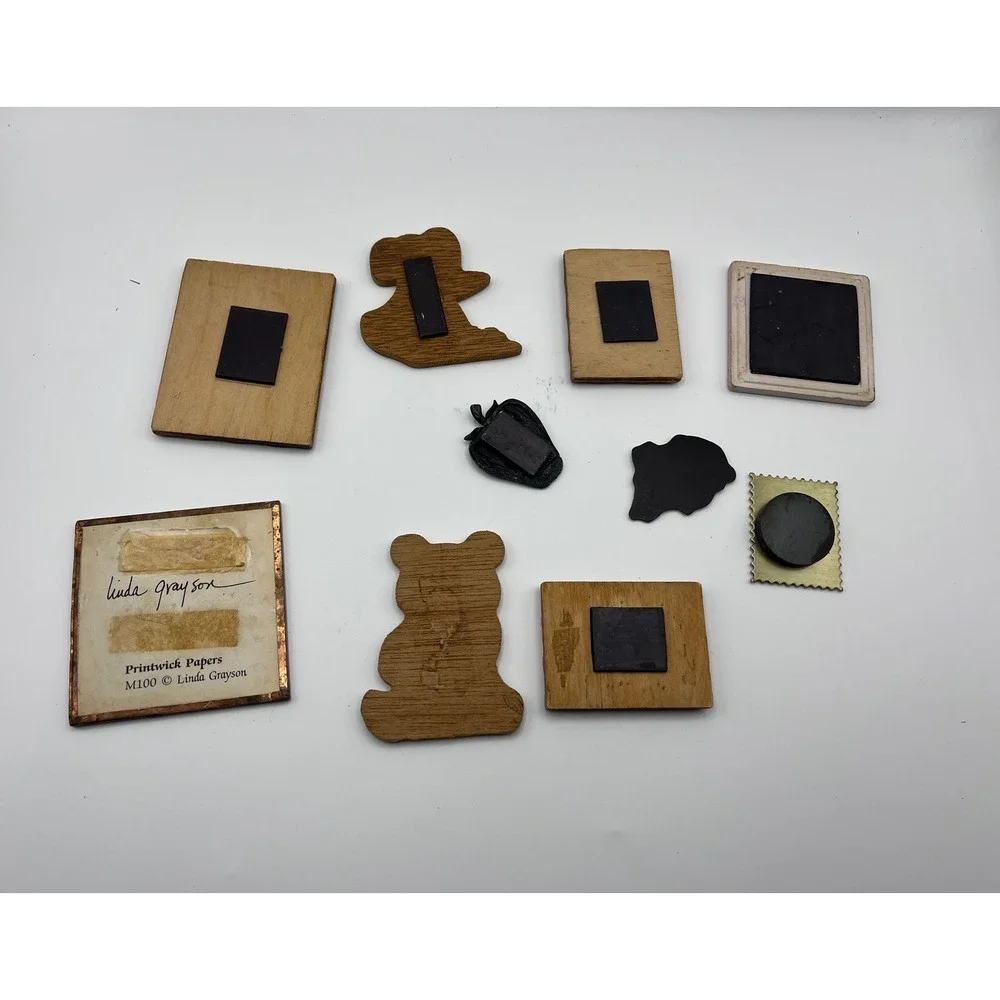 Vintage Decorative Magnet Lot Inspirational Animals Art 10 Piece Set